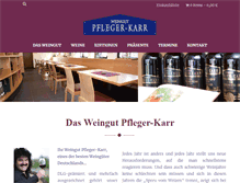 Tablet Screenshot of pfleger-karr.de